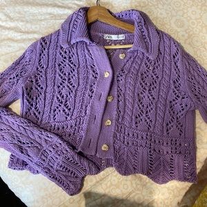 Crochet cardigan from Zara